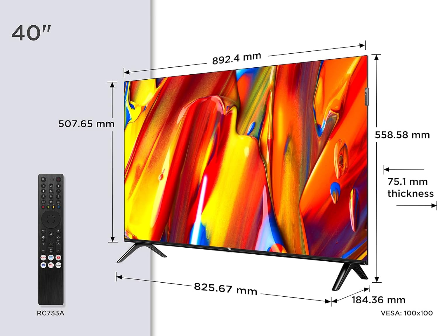 TCL 40V5C 40インチ QLED FHD スマートテレビ ユーザーマニュアル